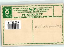Künstlersteindruck 1824-1924 Schützenverein Carabiniers Verlag Wolfensberger