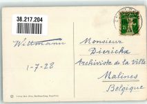 6390 Engelberg 1928 Foto AK Tracht Unterwaldnerin