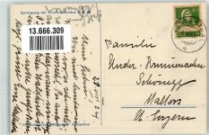 8858 Innerthal Wägital 1924 Foto AK Kirche Sprengung 9.8.24