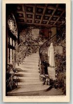 6313 Menzingen 1919 Foto AK Institut Menzingen Denkmal des Stifters