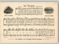 8500 Frauenfeld 1943 Lieder AK Schloss Frauenfeld Thurgauerlied Arbon