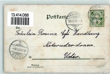 8800 Thalwil 1899 Gebrauchsspuren Züricher Kantonal-Turnfest Reck Ringe Barren Männer Lithographie