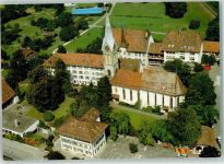 3053 Münchenbuchsee - Kirche Pfarrhaus unteres Schulhaus Fliegeraufnahme