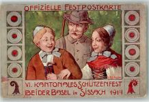 4450 Sissach Gebrauchsspuren Schützenfest bei der Basel Tracht