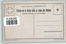 Entree de la Suisee dans la Ligue des Nations AK Helvetia 1920 Künstlerkarte