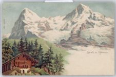 Mönch BE - Künstlerkarte, Eiger, Mönch