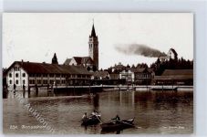 8590 Romanshorn - Kirchturm, See, Ruderboote, Kirche