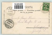 9035 Grub AR 1901 Künstlerkarte Fünfländerblick Rossbuhl sign