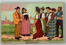 3000 Bern Berne Künstlerkarte Landesausstellung 1914 Nr.1 sign. A.Wyss Ausstellungsstempel