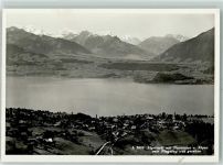 3655 Sigriswil - mit Thunersee und Alpen vom Flugzeug aus gesehen Luftbild Alpar Bern