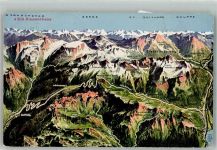 6464 Spiringen 1928 Foto AK Vogelschau Klausenstrasse Ort lt. Stempel