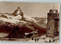 Gornergrat Foto AK Hotel Kulm Matterhorn