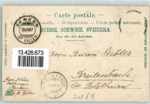 8717 Benken SG 1907 Prägedruck Maria Bildstein Kapelle Weihnachtsgrotte Grotte Ölberg Vierblättriger Klee Lithographie