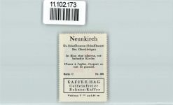 8213 Neunkirch - Vignette Wappen Kaffee Hag ca 1920-1940