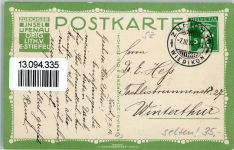 Ufenau Insel 1912 Lithographie / Künstlerkarte von E. Stiefel - Insel Ufenau AK