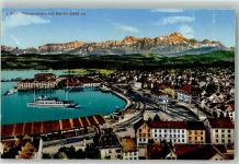 8590 Romanshorn - Säntis Dampfer Bahnhof Eisenbahn