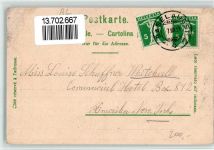 4302 Augst BL 1911 BOAKC Lithographie Handlung R. Schaub Anstaltsgebäude Amphitheater Augusta Rauracorum Eisenbahnbrücke Gebrauchsspuren, bitte Scan genau beachten!