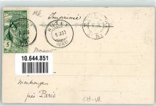 6441 Rütli 1906 Prägedruck Schwur Wappen