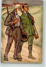 Lithographie Schweizerischer Schützenverein 1824-1924