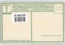 3000 Bern Berne Künstlerkarte Landesausstellung 1914 Nr.23 sign. Tieche