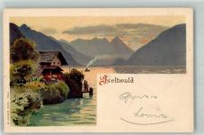 3807 Iseltwald 1899 Lithographie Iseltwald