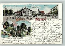 4322 Mumpf 1902 BOAKC Hotel Sonne Lithographie