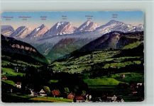 Churfirsten - Toggenburger-Bahn Blick auf die Churfirsten