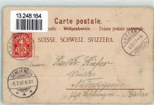 6010 Kriens 1897 - Blick gegen die Berner Alpen Hotel Pilatuskulm mit Dependance Bellevue an der Eselwand Eisenbahn