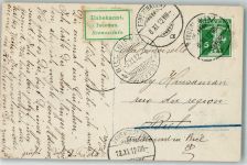 Feuerthalen Empfänger unbekannt Phila Schweiz 1912