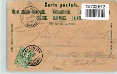 4466 Ormalingen 1904 BOAKC Lithographie Schloss Farnsburg Handlung Hch. rieder Schulhaus Gebrauchsspuren, bitte Scan genau beachten!