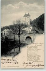 2042 Valangin 1903 - Pont sur le Seyon