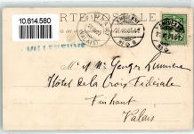 1844 Villeneuve VD 1901 - Dampfschiff Segelboot