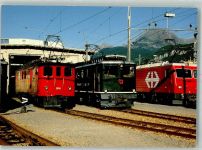 3860 Brünig Foto AK Eisenbahn Brüniglinie Triebfahrzeuge