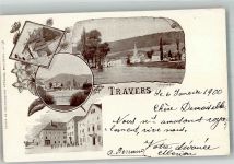 2105 Travers 1900 Foto AK Hotel Gasthaus