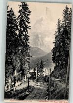 Eigerblick Foto AK Bergbahn Mürrenbahn Eiger