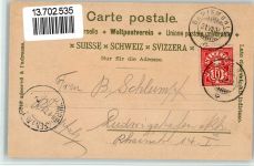 8487 Rämismühle 1902 BOAKC Lithographie Kirche Baumwollspinnerei Asyl Zell