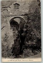 1946 Bourg-St-Pierre Gebrauchsspuren Pont sur le Valsorey