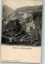 St Gotthard Foto AK Gotthard und Bätzbergstrasse