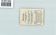 5734 Reinach AG - Vignette Wappen Kaffee Hag 1920-1940 Löwe