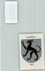 6074 Giswil - Vignette Wappen Kaffee Hag ca 1920-1940 Windhund