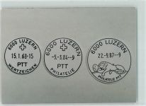 Luzern Lucerne Philatelie PTT Stempel Phila Schweiz Ganzsache