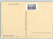 sign. Edmond Bille Sierre Wegkreuz Abendglocken AK Pro Infirmis Schweiz Künstlerkarte