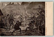 6441 Rütli 1909 Gebrauchsspuren Rütlischwur nach dem Gemälde von M Disteli