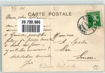 1897 Bouveret 1914 Gebrauchsspuren Hotel de la Foret Leim löst sich