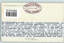 Lauteraarhütte - Beschreibung aufgeklebt Hüttenstempel