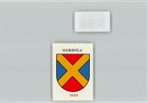 6596 Gordola - Vignette Wappen Kaffee Hag ca 1920-1940 Gordola