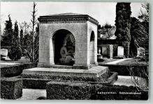 4900 Langenthal 1956 Folienkarte / Lackkarte Kriegerdenkmal Soldatendenkmal