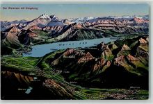 8880 Walenstadt - Vogelschau Walensee