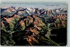 7057 Langwies - Landkarte Arosa Klosters Davos