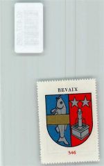 2022 Bevaix - Vignette Wappen Kaffee Hag 1920-1940 Fisch Brunnen